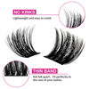 Picture of Lash Clusters 2 Style 160pcs Individual Lashes Cluster Mixed Tray 10/12/14/16mm D Curl Lash Clusters DIY Eyelash Extensions Individual Cluster Lashes Self-application at Home (JM2+JM6-0.07-10-12-14-16)