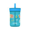 Picture of Contigo Kids’ Leighton Straw Tumbler with Spill-Proof Leak-Proof Lid, 14oz, Juniper/Blue Forest