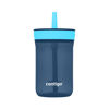 Picture of Contigo Kids’ Leighton Straw Tumbler with Spill-Proof Leak-Proof Lid, 14oz, Blueberry/Blue Raspberry