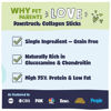 Picture of Pawstruck Natural 5-7" Beef Collagen Sticks for Dogs - Healthy Long Lasting Alternative to Traditional Rawhide - High Protein Low Fat w/Chondroitin & Glucosamine - 5 Count - Packaging May Vary