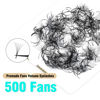 Picture of VAVALASH 500 Fans Premade Fans Eyelash Extensions 9-16mm Length Premade lash Fans 5D 6D 7D 8D 10D 12D 14D Handmade Promade Loose Fans Thin Base Premade Volume Lash Extension(5D-0.07-C-14mm)