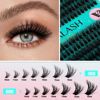 Picture of VAVALASH Lash Clusters Kit 40D+60D 10-16mm Cluster Lashes Wispy Volume Individual Lashes, Lash Bond and Seal Glue, Lash Tweezer for DIY Lash Extension at Home (40D+60D-10-16MIX-KIT)