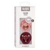 Picture of BIBS Pacifiers 0-6 Months | Colour Collection 2-Pack | BPA-Free Round Natural Rubber Nipple | Made in Denmark | Dusty Pink/Elderberry Color Pacifier