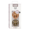 Picture of BIBS Pacifiers 6-18 Months | 2-Pack Soothers | BPA-Free Round Nipple | Made in Denmark | Earth/Dark Oak Colour Pacifier