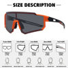 Picture of STORYCOAST Polarized Sports Sunglasses for Men Women,Bike Glasses Driving Fishing Cycling Mountain Bike Sunglasses UV400 Protection Orange Black Frame-Gray Lens