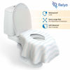 Picture of Toilet Seat Covers Disposable - 20 Pack - Waterproof, Ideal for Kids and Adults - Extra Large, Individually Wrapped for Travel, Toddlers Potty Training in Public Restrooms (Waves, 20)