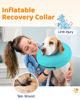 Picture of Supet Inflatable Dog Cone Collar Alternative after Surgery, Dog Neck Donut Collar Recovery E Collar to Stop Licking, Soft Dog Cone for Small Puppies Cats Medium Dogs