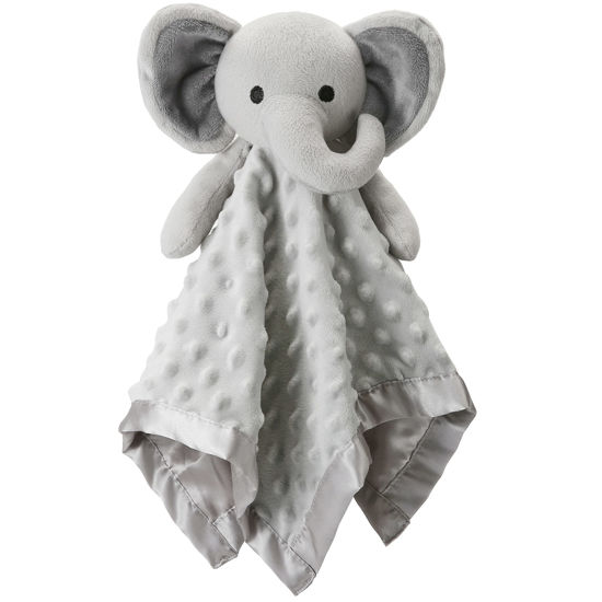 Picture of Pro Goleem Elephant Loveys for Babies Soft Security Blanket Baby Snuggle Toy Stuffed Animal Blanket Baby Registry Search Baby Boy Gifts for Infant and Toddler Gray 16 Inch