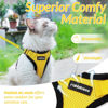 Picture of rabbitgoo Cat Harness and Leash for Walking, Escape Proof Soft Adjustable Vest Harnesses for Cats, Easy Control Breathable Reflective Strips Jacket, Yellow, XXS