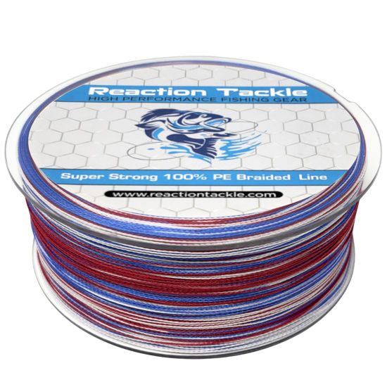 Picture of Reaction Tackle Braided Fishing Line USA Camo 10LB 300yd