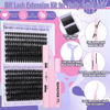 Picture of Fluffy Lash Clusters Kit Thick Volume Eyelash Extension Kit 280pcs Mink Individual Lashes 70D 80D Mix 10-18mm Lash Extension Kit with Bond and Seal Lash Remover and Lash Tools DIY Eyelash by Yawamica