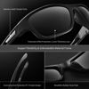 Picture of suoso Polarized Sports Sunglasses for Men: UV400 Protection Glasses Womens Wrap Around Goggles for Driving Fishing