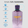 Picture of Nalgene Sustain Tritan BPA-Free Water Bottle Made with Material Derived from 50% Plastic Waste, 32 OZ, Narrow Mouth, Pomegranate Sustain