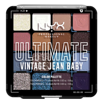 Picture of NYX PROFESSIONAL MAKEUP, Ultimate Shadow Palette, Eyeshadow Palette - Vintage Jean Baby