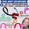 Picture of Oral Mart Vampire Fangs Strapped Youth Mouth Guard for Kids - Sports Mouthguard with Connected Strap for Ice Hockey, Football, Lacrosse, Taekwondo