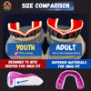 Picture of Oral Mart White/Red Youth Black Vampire Fangs Mouth Guard for Kids - Youth Mouthguard for Karate, Football, Martial Arts, Taekwondo, Boxing, Rugby, BJJ, Muay Thai, Soccer, Hockey (with Free Case)