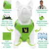 Picture of EcoBark Step in Dog Harness - Eco-Friendly Teacup Dog Harnesses for XXS, XS, and Small Dogs - Reflective and Adjustable Mini Body Halter Vest -Tiny Soft Mesh Toy Breed Harness (Green, XXXS)