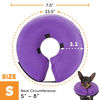 Picture of BENCMATE Protective Inflatable Collar for Dogs and Cats - Soft Pet Recovery Collar Does Not Block Vision E-Collar (Small, Purple)