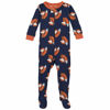 Picture of Gerber Baby Boys' 2-Pack Footed Pajamas, Fox Grey, 9 Months