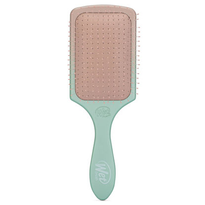 Picture of Wet Brush Paddle Detangler Hair Brush, Seafoam/Coral (Feel Good Ombre) - Ultra-Soft IntelliFlex Bristles with AquaVent Design - Great For Hair Treatments - Pain-Free Brush For Wet Dry Damaged Hair