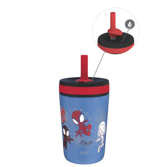 Picture of Zak Designs Marvel Spider-Man Kelso Toddler Cups For Travel or At Home, 12oz Vacuum Insulated Stainless Steel Sippy Cup With Leak-Proof Design is Perfect For Kids (Spidey and His Amazing Friends)