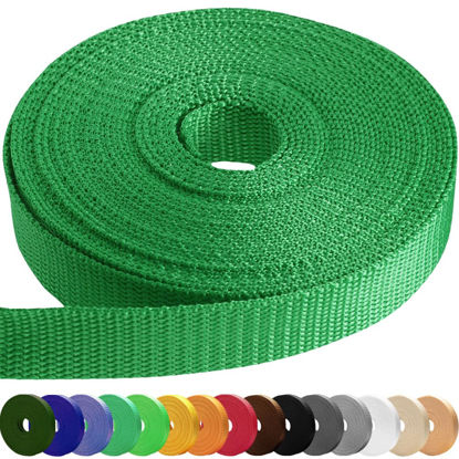 Picture of TECEUM 2 Inch Webbing - Kelly Green - 10 yards - 2” Heavy-Duty Wide Webbing for Climbing Outdoors Indoors Crafting DIY nw