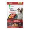 Picture of ULTIMATE PET NUTRITION Nutra Complete Raw Freeze Dried Dog Food, Veterinarian Formulated with Antioxidants, Prebiotics & Amino Acids (5 Ounce, Beef)