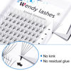 Picture of Premade Volume Eyelash Extensions WENDY LASHES D Curl Premade Fans 6D Short Stem Volume Lashes .10 Thickness 8-18mm Length Supplies(6D-0.07-D, 15mm)