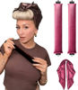 Picture of Heatless Hair Curlers Curling Set Overnight Non Heat Hair Curlers Blow Out Foam Hair Rollers Set to Sleep for Blowout Long Hair Silk Head Hair Wrap for Sleeping Heatless Curls Headband Sonic Pink