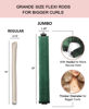 Picture of Velvet Heatless Curling Set No Heat Hair Curlers Overnight Curls Blowout Rods Soft Large Hair Rollers to Sleep for Long Hair Heatless Curling Rod Headband Jumbo Rods Curler - Everglade Green