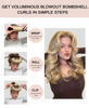 Picture of Heatless Hair Curling Set - Overnight Curls Rods, Headband, Silk Hair Wrap for Blowout Look on Short Hair