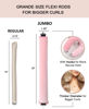 Picture of YOSHUYUKI Velvet Hair Curler Set, Heatless Curling Rods for Long Hair, Overnight Curls Blowout Rods, Soft Foam Hair Rollers to Sleep in, Jumbo Rods Curler - Pink (2 Count)