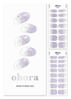 Picture of ohora Semi Cured Gel Nail Strips (N Shooting Star) - Purple, Glitter, Works with UV/LED Lamps, Salon-Quality, Long Lasting, Easy to Apply & Remove - Includes 2 Prep Pads, Nail File & Wooden Stick