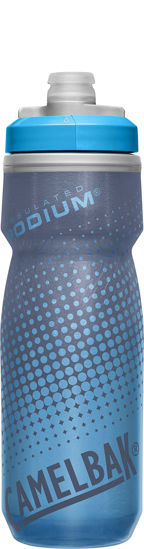 Picture of CamelBak Podium Chill Insulated Bike Water Bottle - Easy Squeeze Bottle - Fits Most Bike Cages - 21oz, Blue Dot