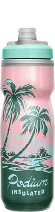 Picture of CamelBak Podium Chill Insulated Bike Water Bottle - Easy Squeeze Bottle - Fits Most Bike Cages - 21oz, Tropical