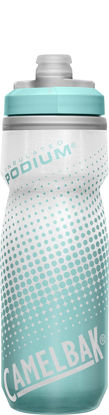 Picture of CamelBak Podium Chill Insulated Bike Water Bottle - Easy Squeeze Bottle - Fits Most Bike Cages - 21oz, Teal Dot