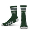 Picture of For Bare Feet NFL 4 Stripe Deuce Crew Sock, New York Jets, Medium