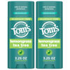 Picture of Tom’s of Maine Lemongrass Tea Tree Natural Deodorant for Men and Women, Aluminum Free, 3.25 oz, 2-Pack