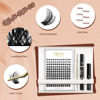 Picture of QUEWEL DIY Eyelash Extensions Kit, 144 Pcs Lash Clusters Eyelash Applicator Tool, Super Hold Bond and Seal, Clusters Lash Glue Remover Easy to Apply at Home(FD-QU-H-DH-03)