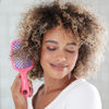 Picture of FHI Heat UNbrush Detangling Brush for Pain-Free Brushing on All Wet or Dry Hair Types - Durable DuoFlex Anti-Static Bristles, Lightweight Handle, Vented Hair Brush, Electric Berry Purple