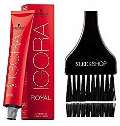 Picture of Schwarzkopf Professional Igora Royal Permanent Hair Color (with Sleek Tint Brush) (7-4 Medium Beige Blonde)