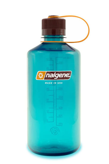 Picture of Nalgene Sustain Tritan BPA-Free Water Bottle Made with Material Derived from 50% Plastic Waste, 32 OZ, Narrow Mouth, Teal