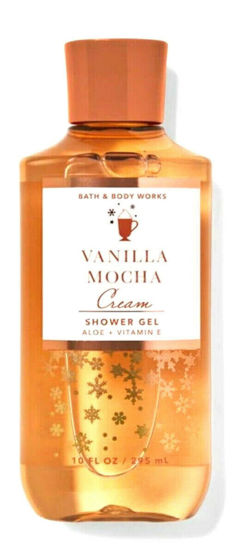 Picture of Bath & Body Works Vanilla Mocha Cream Shower Gel Gift Sets For Women 10 Oz (Vanilla Mocha Cream)