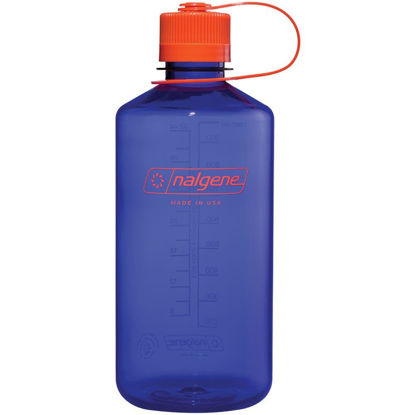 Picture of Nalgene Sustain Tritan BPA-Free Water Bottle Made with Material Derived from 50% Plastic Waste, 32 OZ, Narrow Mouth, Periwinkle