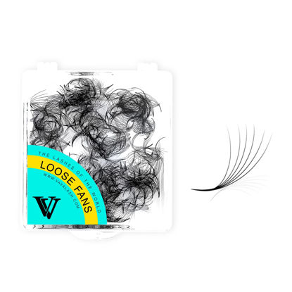 Picture of VAVALASH 500 Fans Premade Fans Eyelash Extensions 9-16mm Length Premade lash Fans 5D 6D 7D 8D 10D 12D 14D Handmade Promade Loose Fans Thin Base Premade Volume Lash Extension(6D-0.07-C-14mm)