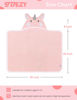 Picture of TBEZY Baby Hooded Towel with Unique Animal Design Ultra Soft Thick Cotton Bath Towel for Newborn (Unicorn)