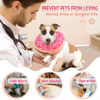 Picture of Supet Inflatable Dog Cone Collar Alternative after Surgery, Dog Neck Donut Collar Recovery E Collar for Post Surgery, Soft Dog Cone for Small Medium Puppies Cats