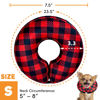 Picture of BENCMATE Protective Inflatable Collar for Dogs and Cats - Soft Pet Recovery Collar Does Not Block Vision E-Collar (Small, Plaid)