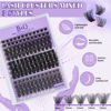 Picture of Lash Clusters Kit B01+B02+B19 Eyelash Extension Kit DIY Lash Extension Kit 156 PCS Lash Clusters 8-18mm Cluster with Lash Bond and Seal Lash Applicator Tool (Kit,Andromeda)