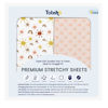 Picture of TotAha Mini Crib Sheets Boho Rainbow, Hypoallergenic Pack N Play Mattress Sheets, Buttery Soft Pack and Play Fitted Sheets 24x38x5, 2 Pack